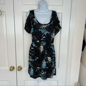 Urban Outfitters silence + noise black blue dress